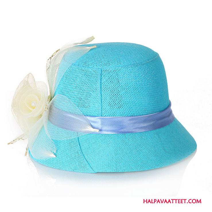 Naisten Hattu Halpa Tila Shade Kevät Pellava Naisille Sininen
