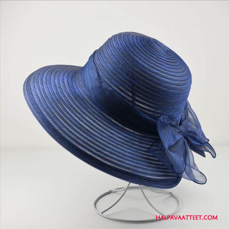 Naisten Hattu Osta Aurinkovoiteet Kesä Perhonen Naisille Suuri Tummansininen