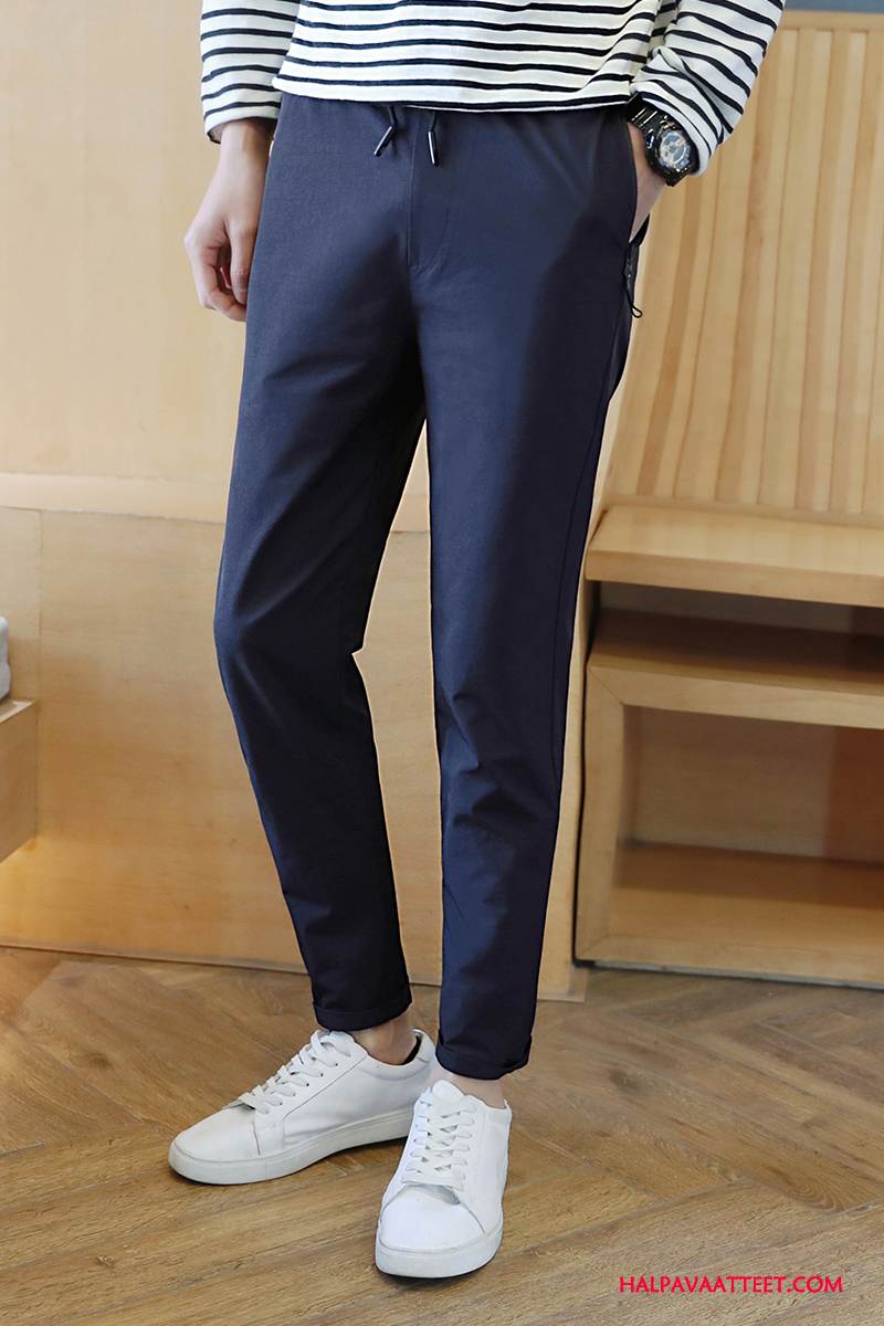 Miesten Housut Myynti Casual Musta