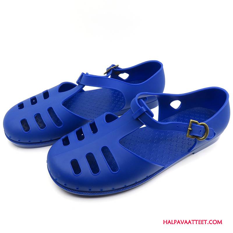 Miesten Sandaalit Osta Kesä Vintage Kumi Kengät Kuluminen Sininen