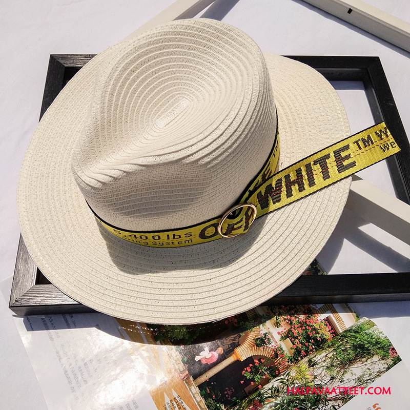 Naisten Hattu Osta Shade Kevät Ranta Aurinkohattu Matkustaminen Musta Keltainen