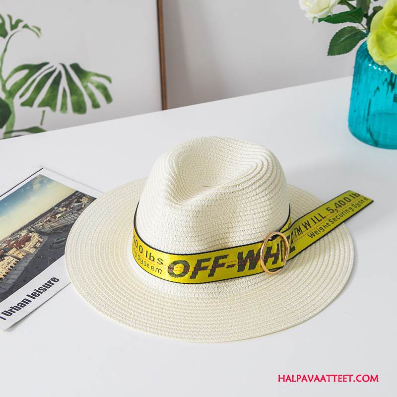 Naisten Hattu Osta Shade Kevät Ranta Aurinkohattu Matkustaminen Musta Keltainen