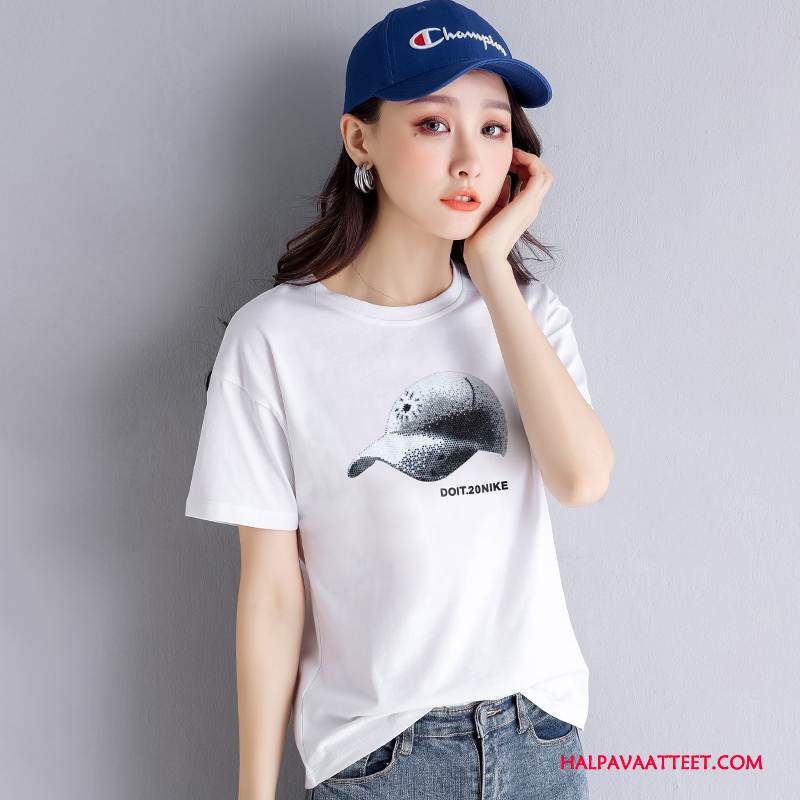 Naisten T-paidat Myynti Naisille Puoli Hiha Kesä Löysät Uusi Valkoinen